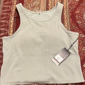 Traj3ctory Activewear Stylish Women's GreenTank Top with built in bra